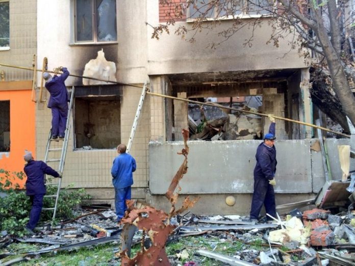 Обстрел жилых домов в ДНР