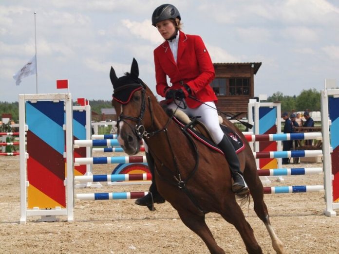 Соревнования по конному спорту в Горловке